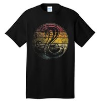 King Cobra Snake Sun Retro Vintage Reptile 80s Gift Tall T-Shirt