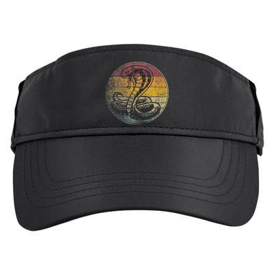 King Cobra Snake Sun Retro Vintage Reptile 80s Gift Adult Drive Performance Visor