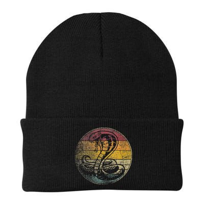 King Cobra Snake Sun Retro Vintage Reptile 80s Gift Beanie