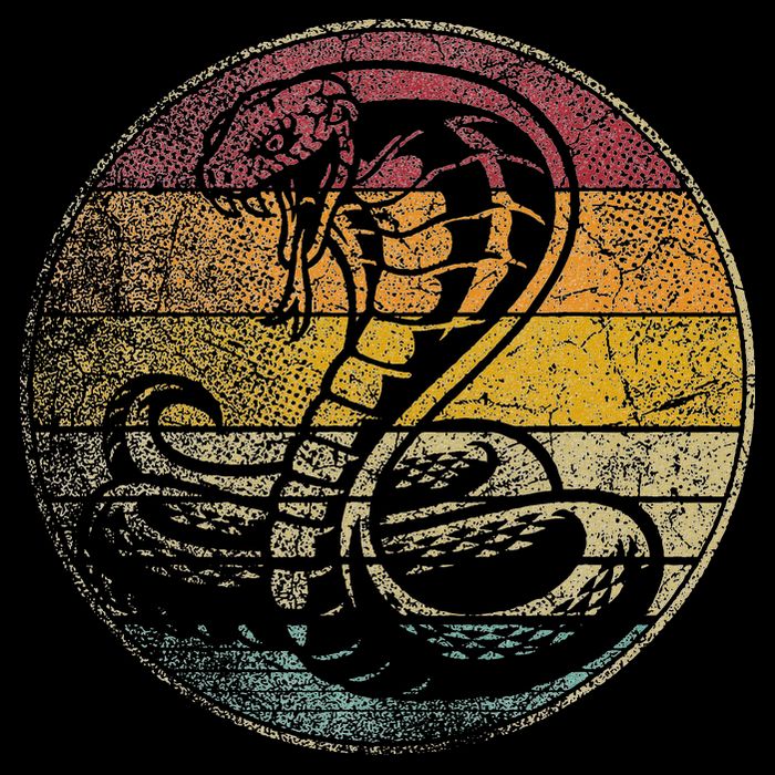 King Cobra Snake Sun Retro Vintage Reptile 80s Gift Baby Bodysuit