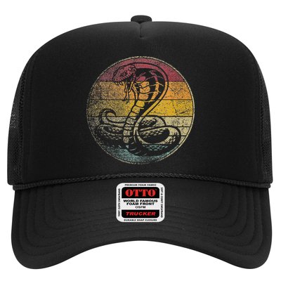 King Cobra Snake Sun Retro Vintage Reptile 80s Gift Hat