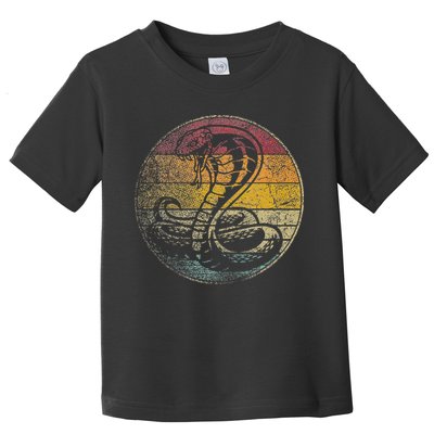 King Cobra Snake Sun Retro Vintage Reptile 80s Gift Toddler T-Shirt