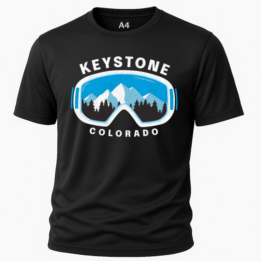 Keystone Colorado Ski Snowboard Goggles Snow Mountain Funny Gift Performance Shirt