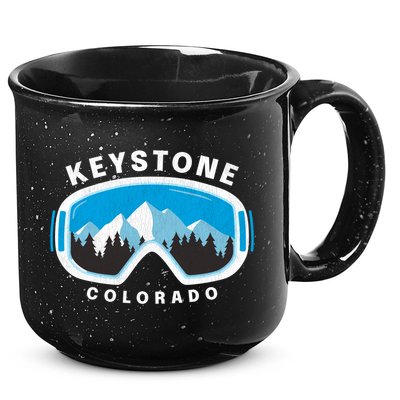Keystone Colorado Ski Snowboard Goggles Snow Mountain Funny Gift 15oz Campfire Ceramic Mug