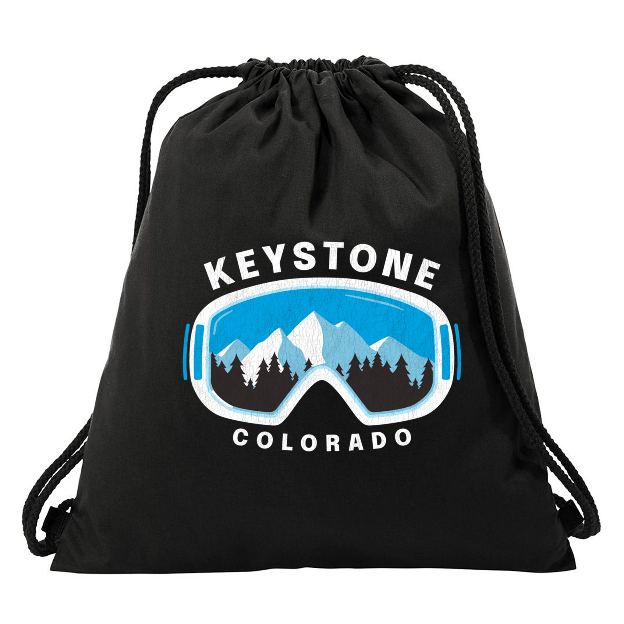 Keystone Colorado Ski Snowboard Goggles Snow Mountain Funny Gift Drawstring Bag
