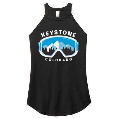 Keystone Colorado Ski Snowboard Goggles Snow Mountain Funny Gift Women's Perfect Tri Rocker Tank