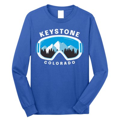 Keystone Colorado Ski Snowboard Goggles Snow Mountain Funny Gift Long Sleeve Shirt