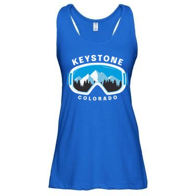 Keystone Colorado Ski Snowboard Goggles Snow Mountain Funny Gift Ladies Essential Flowy Tank