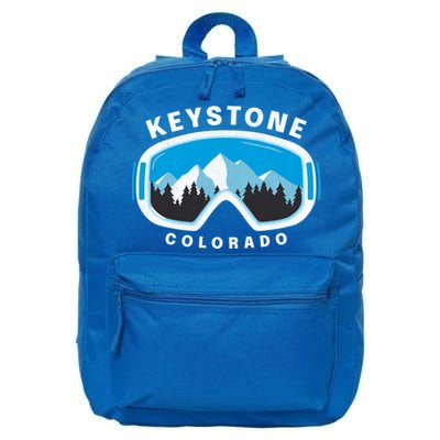 Keystone Colorado Ski Snowboard Goggles Snow Mountain Funny Gift 16 in Basic Backpack