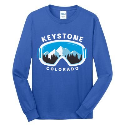 Keystone Colorado Ski Snowboard Goggles Snow Mountain Funny Gift Tall Long Sleeve T-Shirt