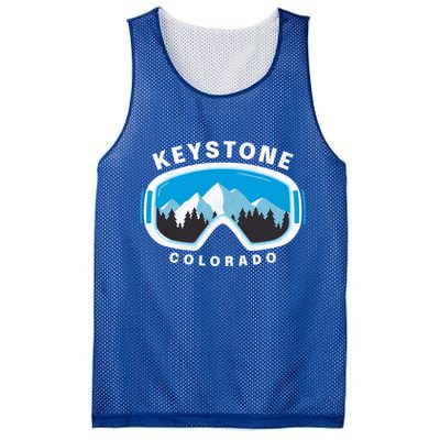 Keystone Colorado Ski Snowboard Goggles Snow Mountain Funny Gift Mesh Reversible Basketball Jersey Tank