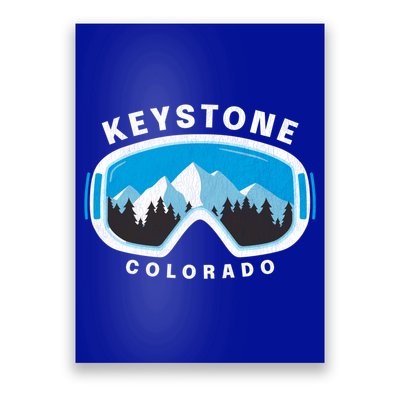 Keystone Colorado Ski Snowboard Goggles Snow Mountain Funny Gift Poster