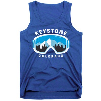 Keystone Colorado Ski Snowboard Goggles Snow Mountain Funny Gift Tank Top