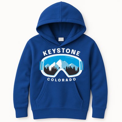 Keystone Colorado Ski Snowboard Goggles Snow Mountain Funny Gift Kids Hoodie