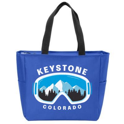 Keystone Colorado Ski Snowboard Goggles Snow Mountain Funny Gift Zip Tote Bag
