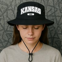 Kansas Collegiate Style 1861 Bucket Hat