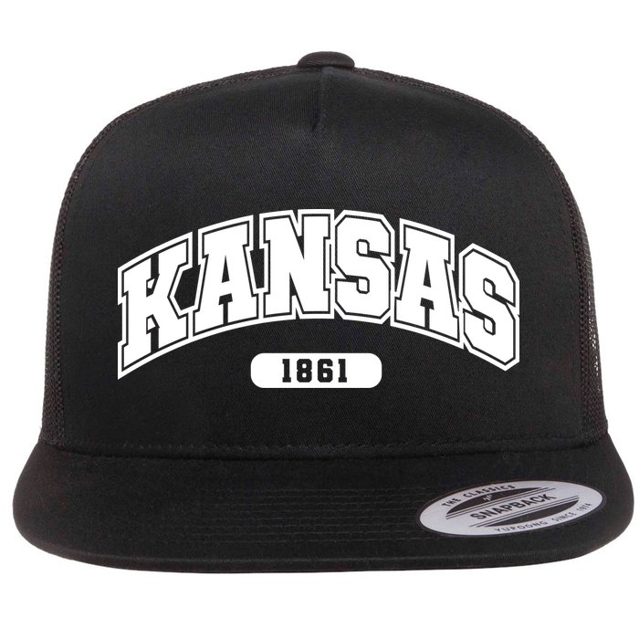 Kansas Collegiate Style 1861 Flatbill Hat