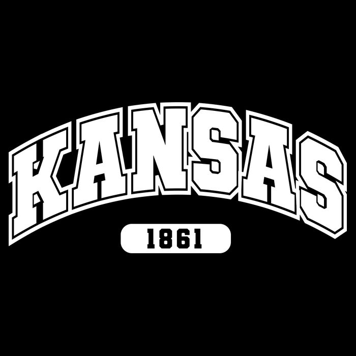 Kansas Collegiate Style 1861 Flatbill Hat
