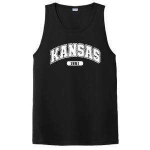 Kansas Collegiate Style 1861 PosiCharge Competitor Tank