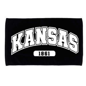 Kansas Collegiate Style 1861 Microfiber Hand Towel