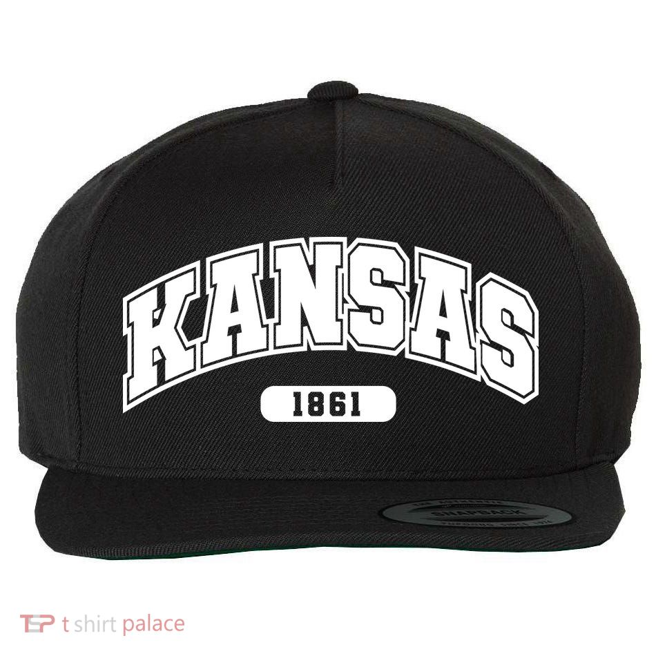 Kansas Collegiate Style 1861 Wool Snapback Cap