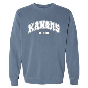 Kansas Collegiate Style 1861 Garment-Dyed Sweatshirt