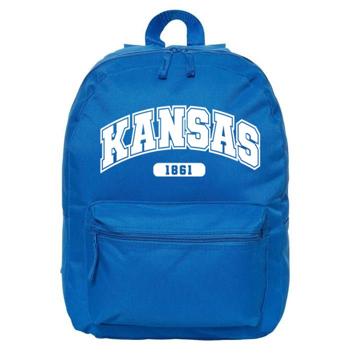 Kansas Collegiate Style 1861 16 in Basic Backpack