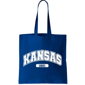 Kansas Collegiate Style 1861 Tote Bag