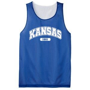 Kansas Collegiate Style 1861 Mesh Reversible Basketball Jersey Tank