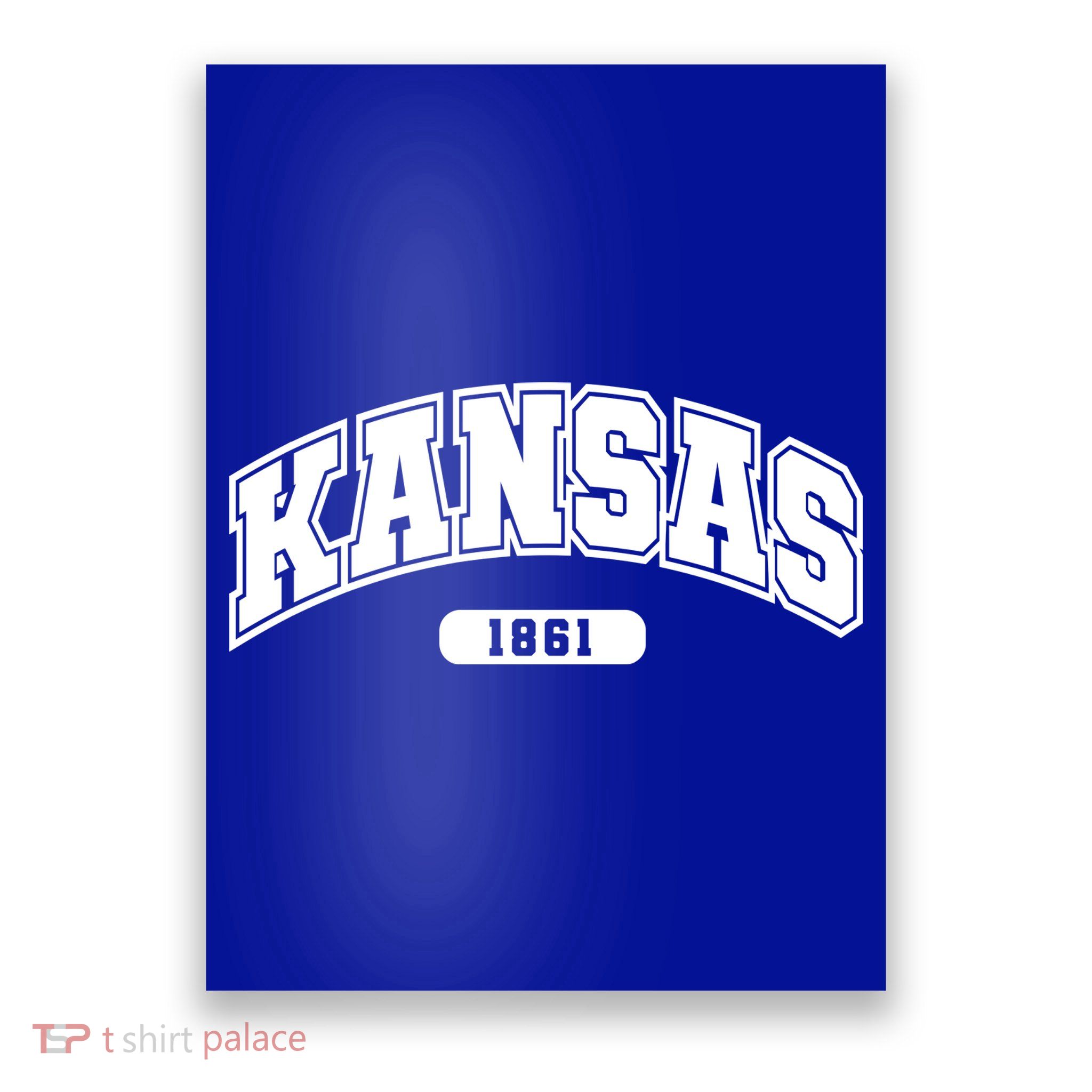 Kansas Collegiate Style 1861 Poster
