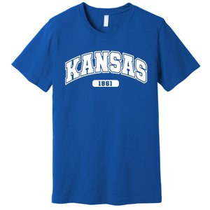 Kansas Collegiate Style 1861 Premium T-Shirt