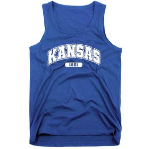 Kansas Collegiate Style 1861 Tank Top