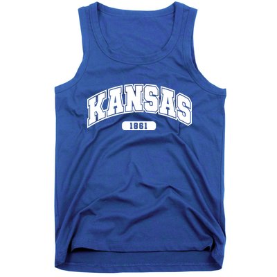 Kansas Collegiate Style 1861 Tank Top