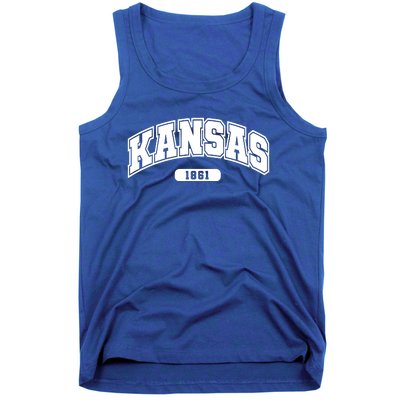 Kansas Collegiate Style 1861 Tank Top