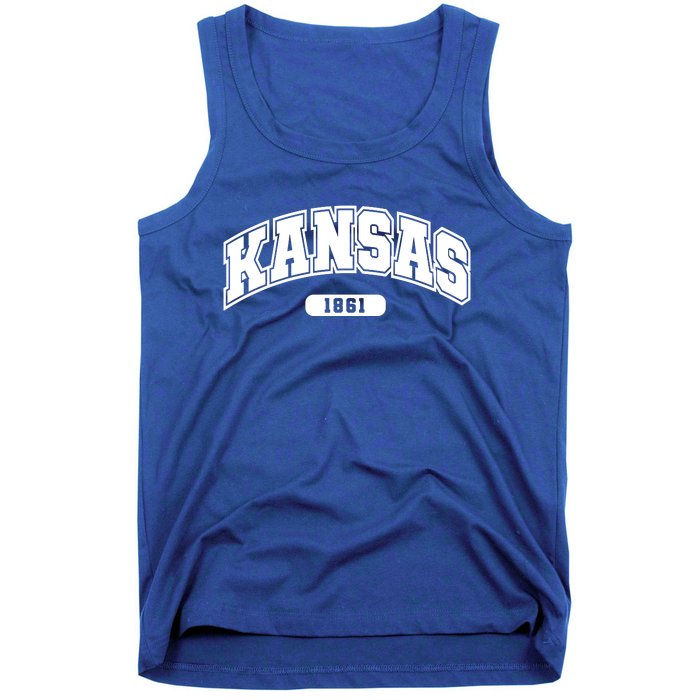 Kansas Collegiate Style 1861 Tank Top