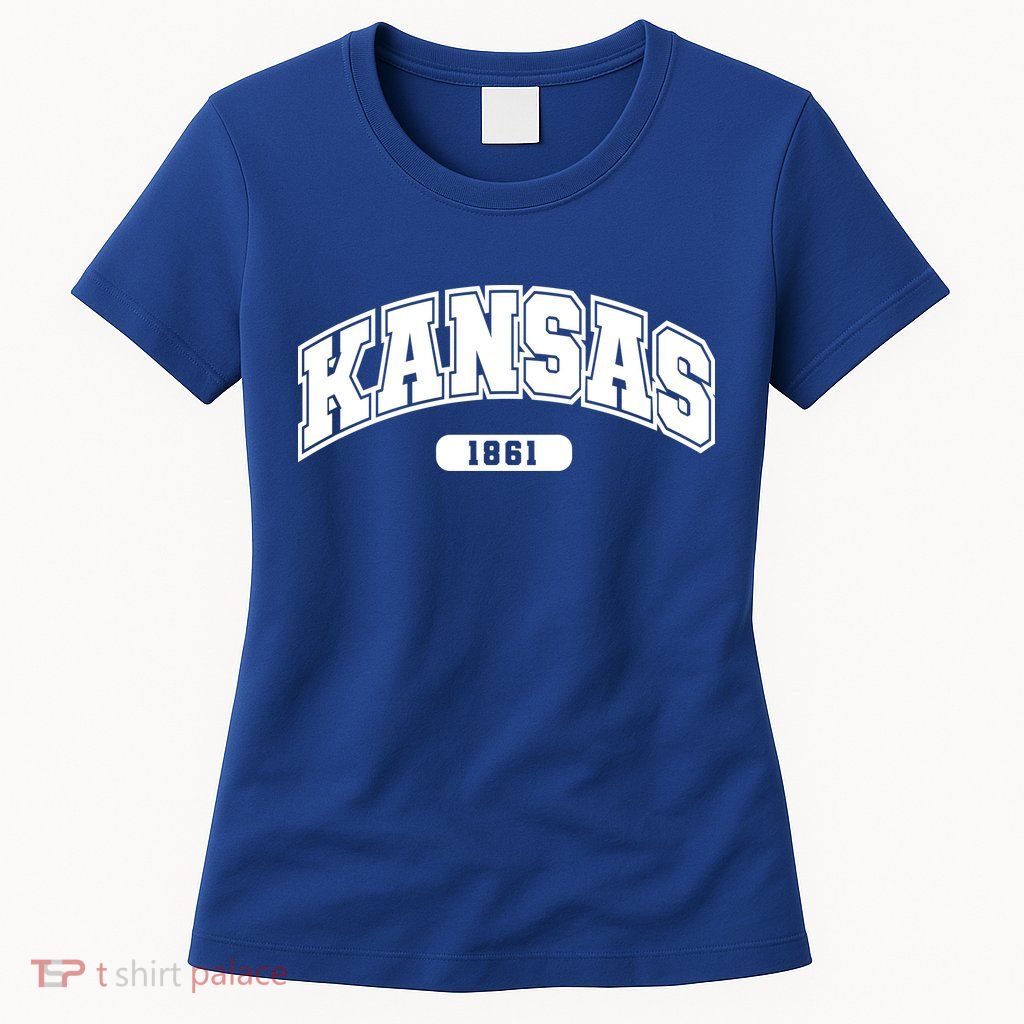 Kansas Collegiate Style 1861 Womens T-Shirt