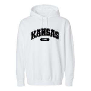 Kansas Collegiate Style 1861 Garment-Dyed Fleece Hoodie