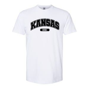 Kansas Collegiate Style 1861 Softstyle CVC T-Shirt