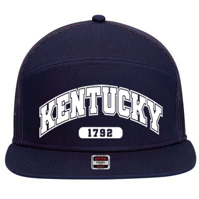 Kentucky Collegiate Style 1792 7 Panel Mesh Trucker Snapback Hat