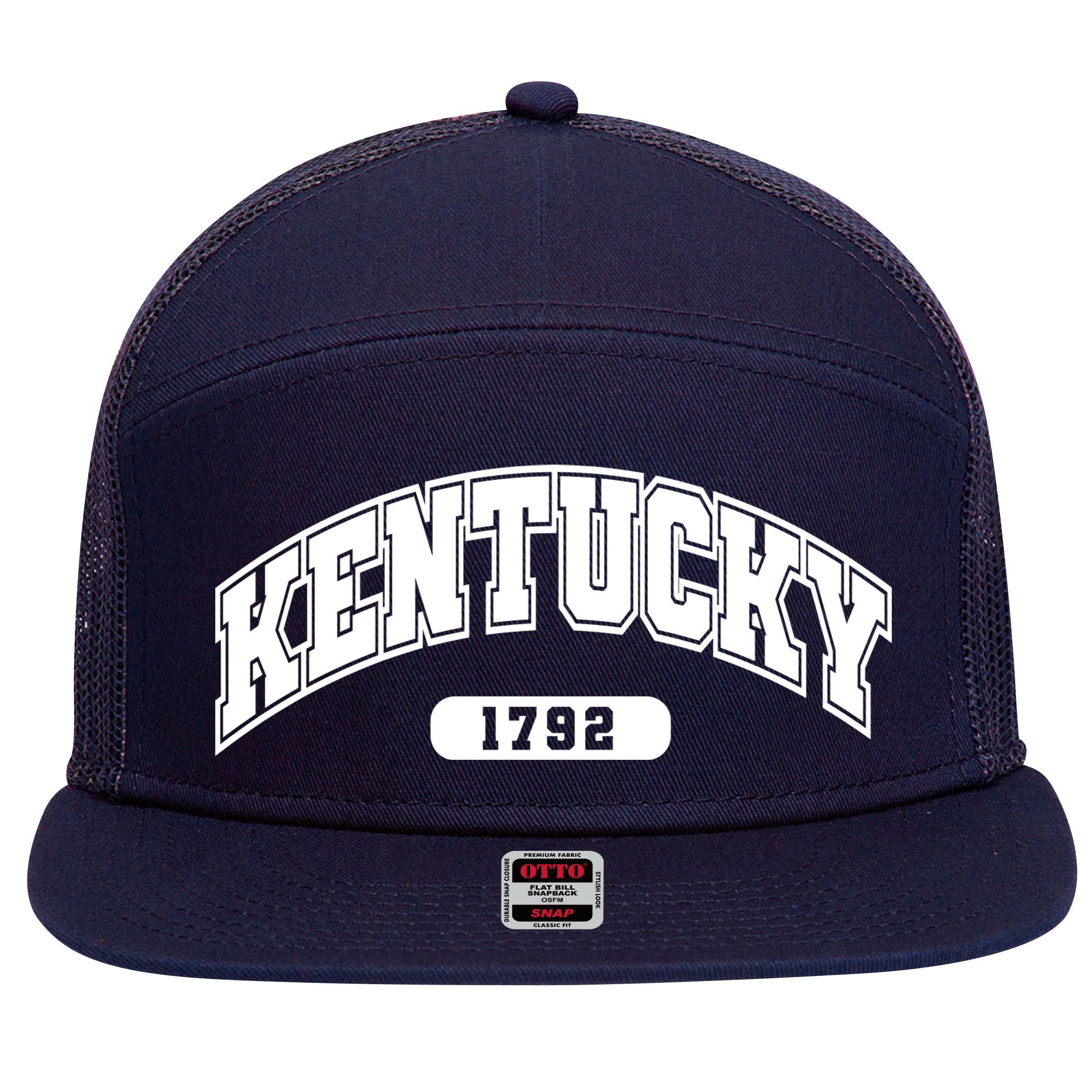 Kentucky Collegiate Style 1792 7 Panel Mesh Trucker Snapback Hat