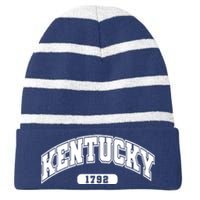 Kentucky Collegiate Style 1792 Striped Beanie with Solid Band