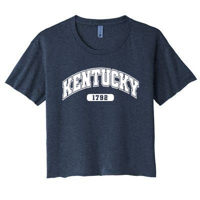 Kentucky Collegiate Style 1792 Women's Crop Top Tee