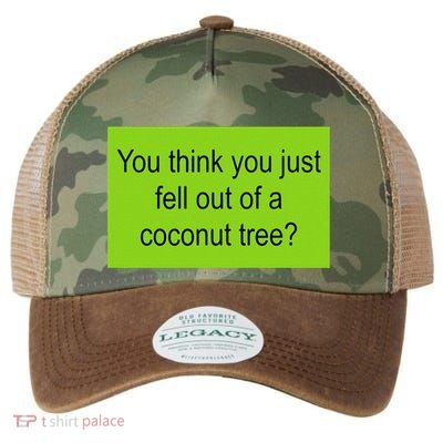 Kamala Coconut Tree Brat Green Meme Trend Gen Z Legacy Tie Dye Trucker Hat