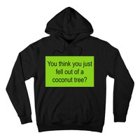 Kamala Coconut Tree Brat Green Meme Trend Gen Z Hoodie