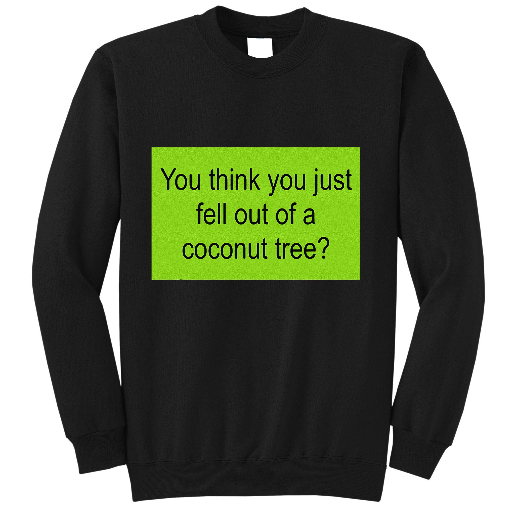 Kamala Coconut Tree Brat Green Meme Trend Gen Z Sweatshirt