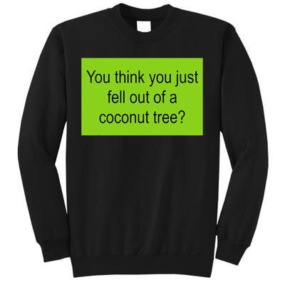 Kamala Coconut Tree Brat Green Meme Trend Gen Z Sweatshirt