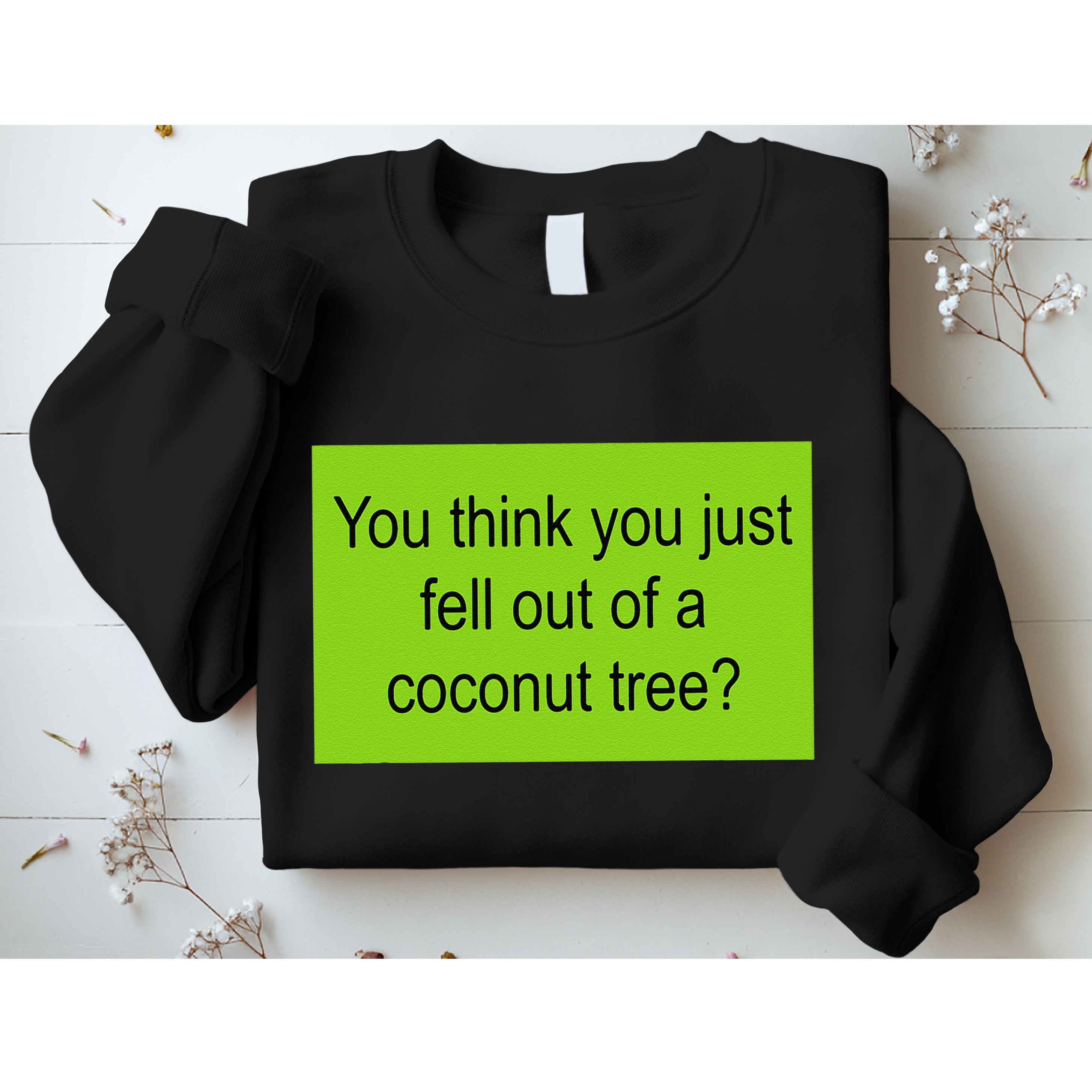 Kamala Coconut Tree Brat Green Meme Trend Gen Z Sweatshirt
