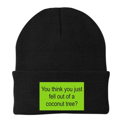 Kamala Coconut Tree Brat Green Meme Trend Gen Z Beanie