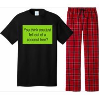 Kamala Coconut Tree Brat Green Meme Trend Gen Z Pajama Set