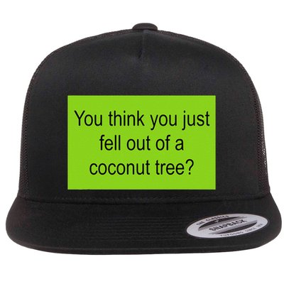 Kamala Coconut Tree Brat Green Meme Trend Gen Z Flatbill Hat